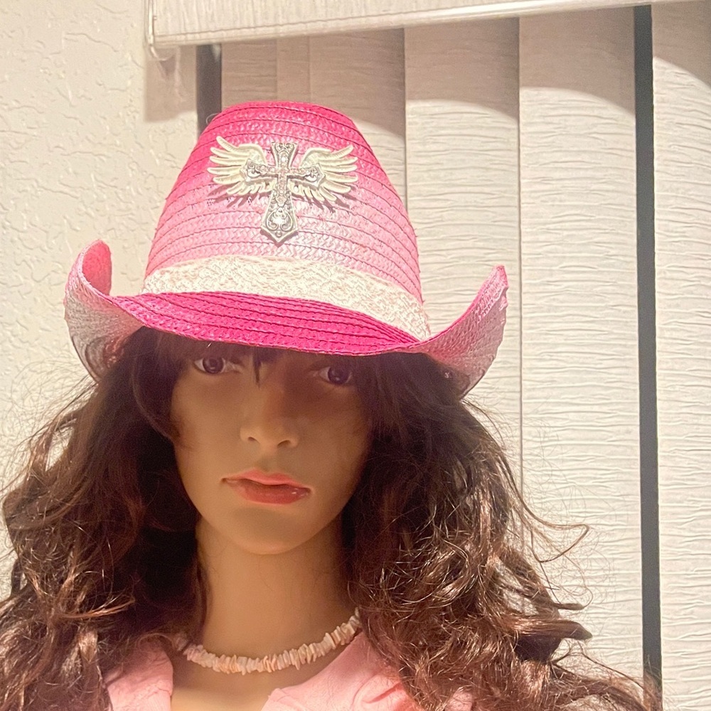 Pink Angel Cowgirl Hat